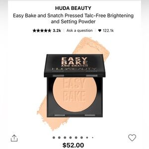 BNIB HUDA BEAUTY Easy Bake & Snatch Pressed Powder / Peach pie